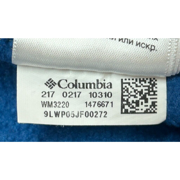 Columbia Jacket Mens XXL Gray Blue Colorblock Steens Mountain Fleece Full Zip - Picture 7 of 8